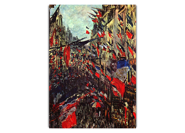 Monet Rue Staint Denis At The National Holiday