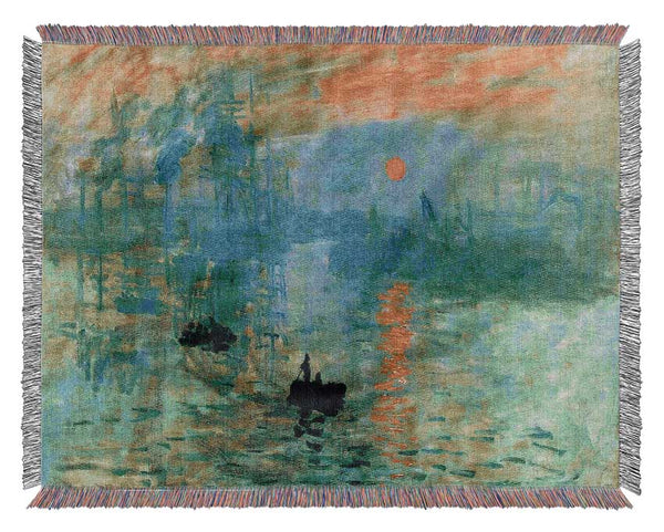 Monet Sunset Woven Blanket