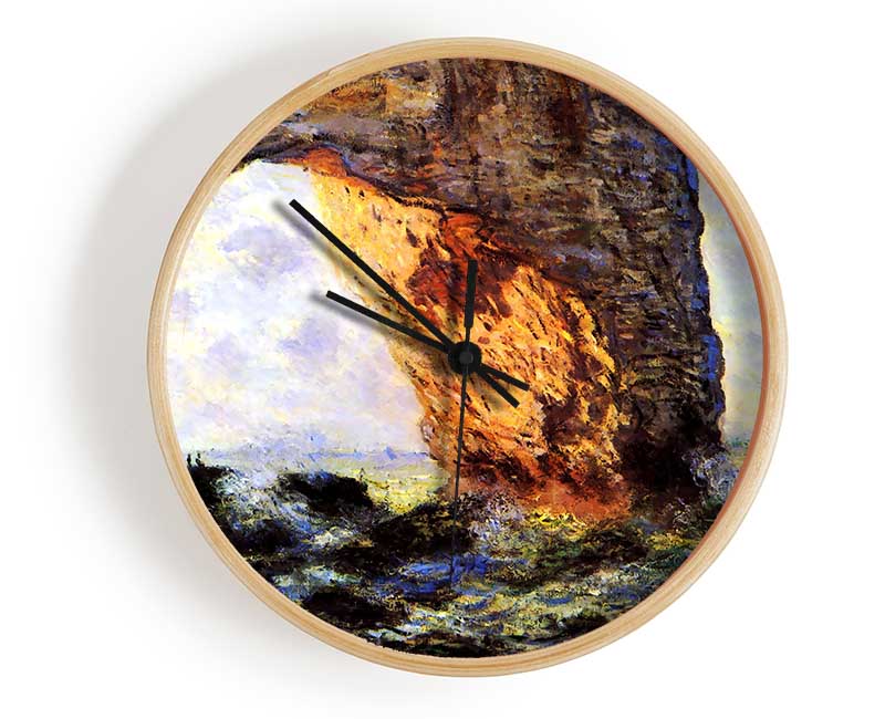 Monet The Cliff At Etretat Clock - Wallart-Direct UK