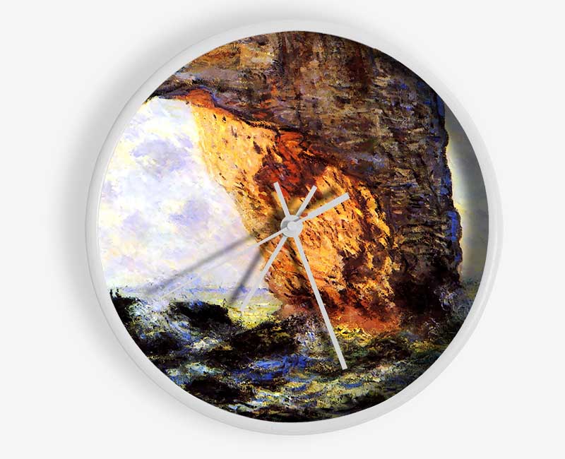 Monet The Cliff At Etretat Clock - Wallart-Direct UK