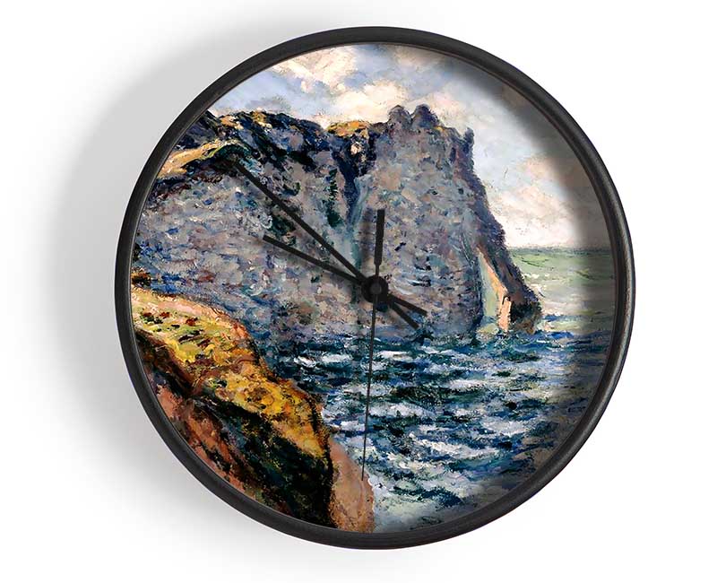 Monet The Cliff Of Aval At Etretat Clock - Wallart-Direct UK