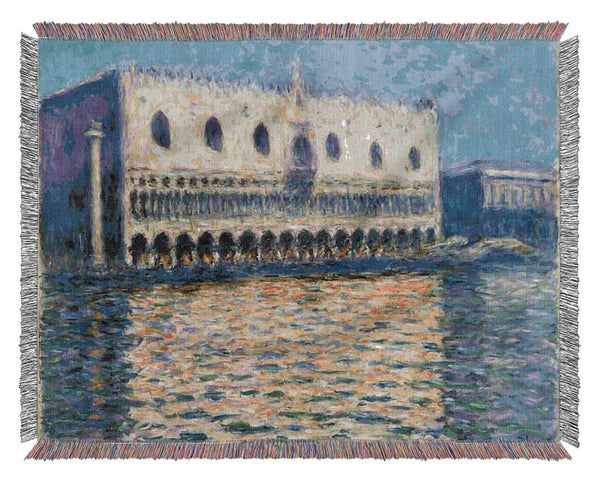 Monet The Doges Palace Woven Blanket