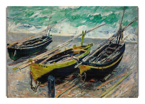 Monet Three Fishing Boats