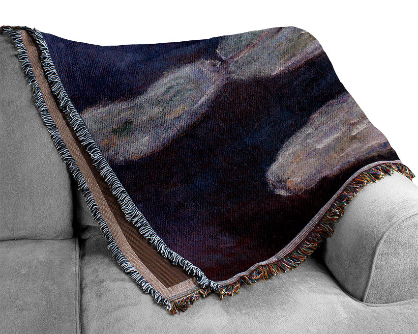 Monet Water Lily Woven Blanket