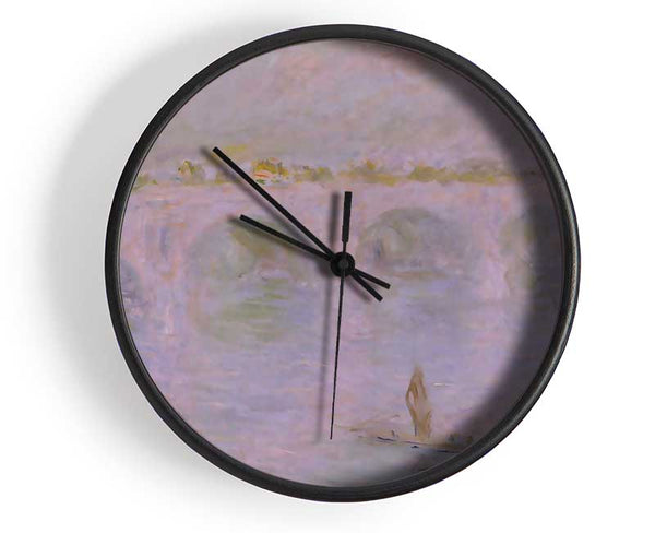 Monet Waterloo Bridge In London Clock - Wallart-Direct UK