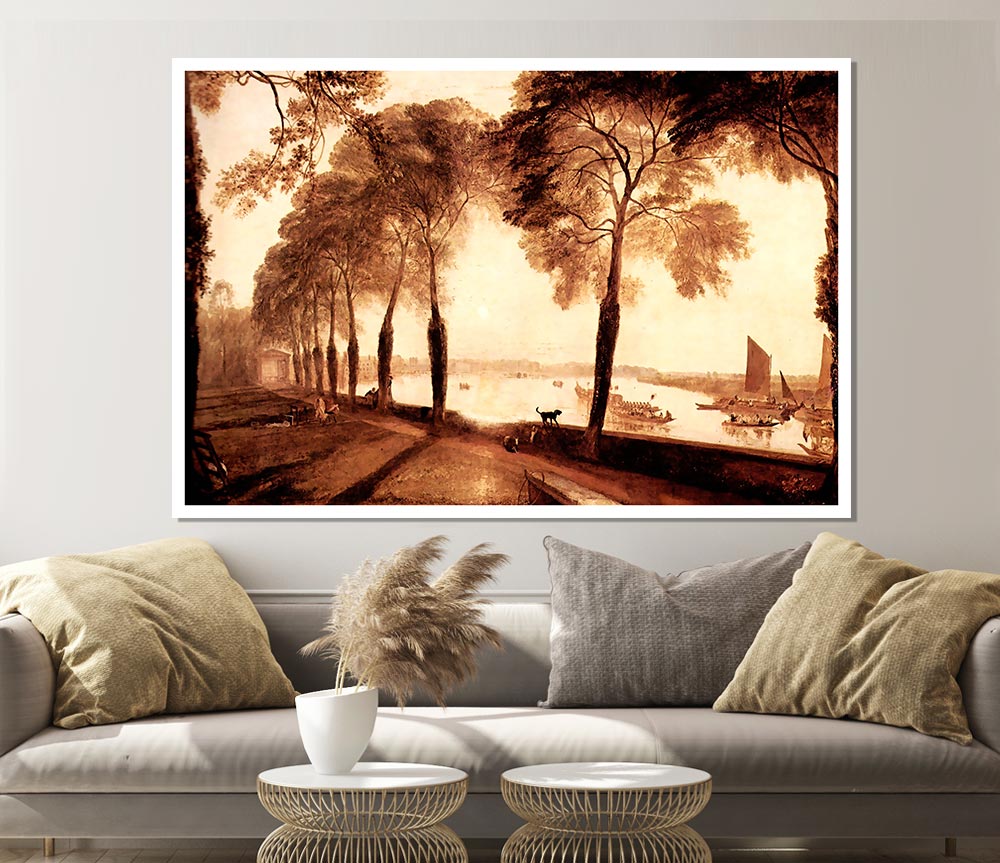 Joseph Mallord Turner Mortlake Terrace Print Poster Wall Art