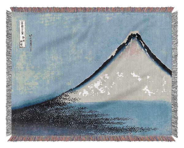 Hokusai Mount Fuji 2 Woven Blanket