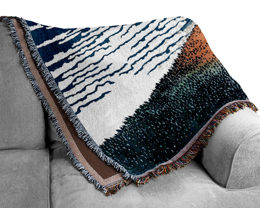 Hokusai Mount Fuji Woven Blanket