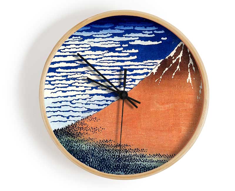 Hokusai Mount Fuji Clock - Wallart-Direct UK