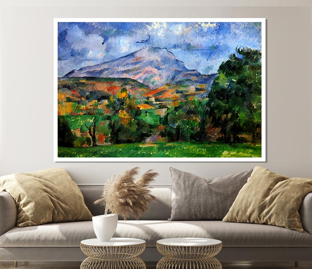 Cezanne Mount St Victoire Print Poster Wall Art