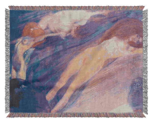 Klimt Moving Water Woven Blanket