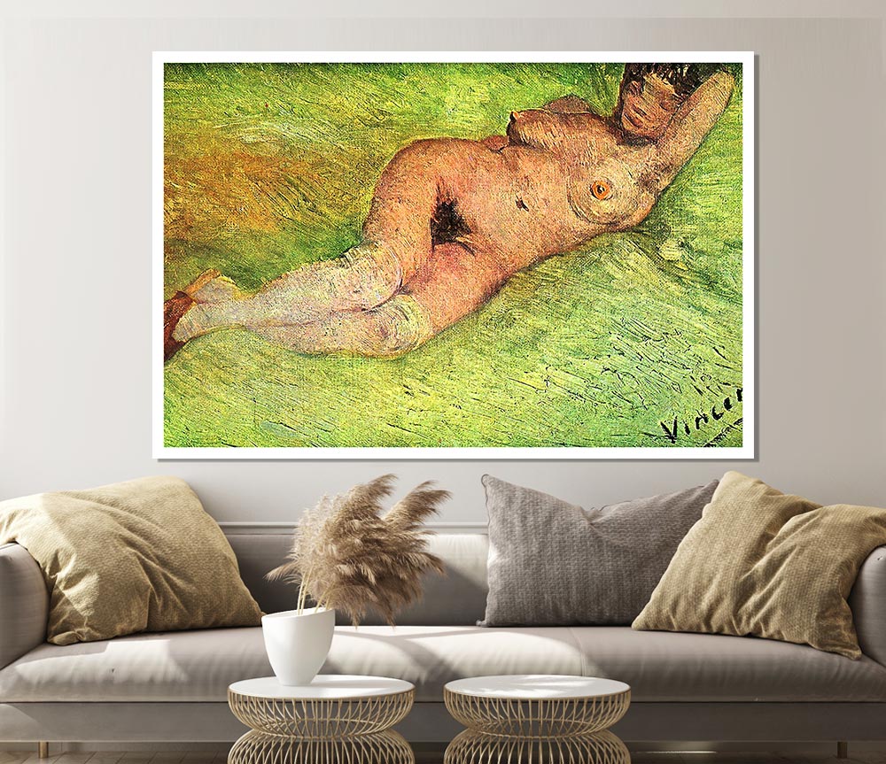 Van Gogh Nacked Woman Print Poster Wall Art