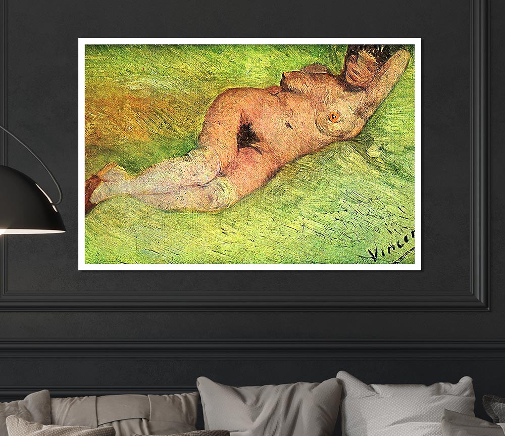 Van Gogh Nacked Woman Print Poster Wall Art