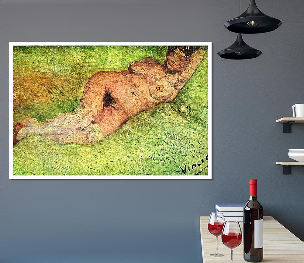 Van Gogh Nacked Woman Print Poster Wall Art