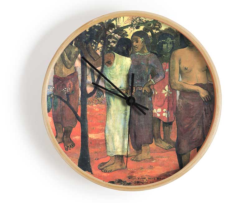 Gauguin Nava Nava Mehana Clock - Wallart-Direct UK