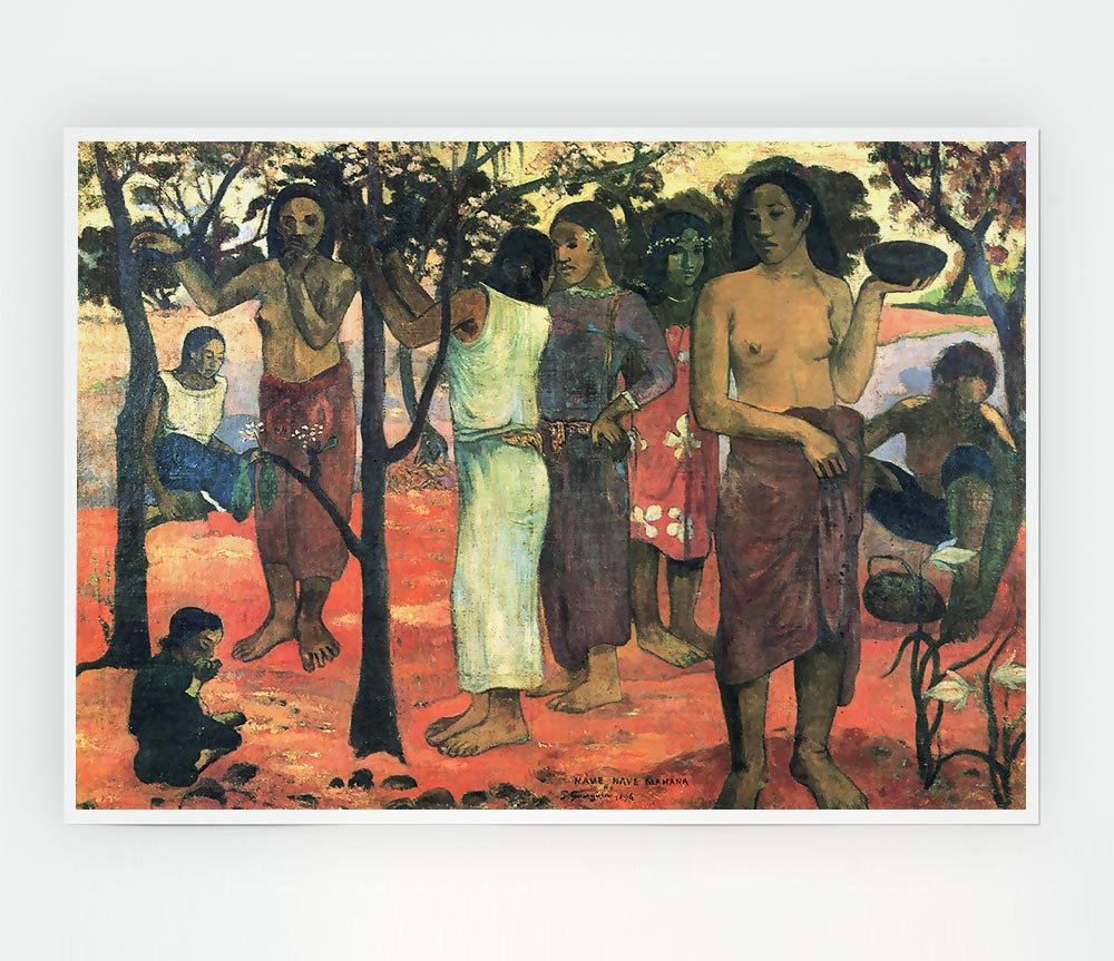 Gauguin Nava Nava Mehana Print Poster Wall Art