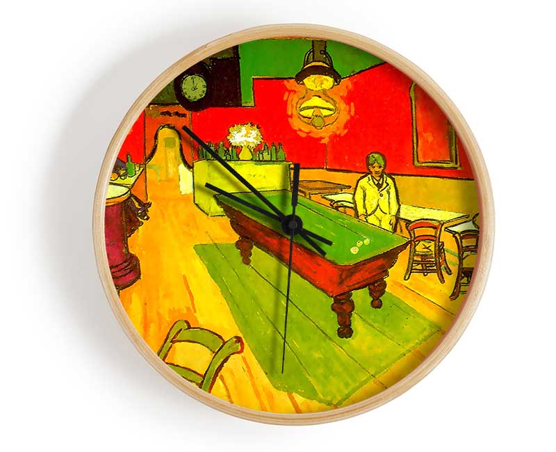 Van Gogh Night Cafe 2 Clock - Wallart-Direct UK