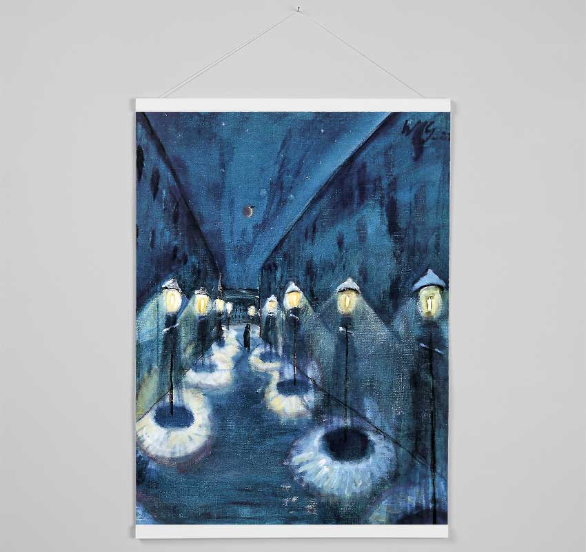 Walter Gramatte Night Road Hanging Poster - Wallart-Direct UK