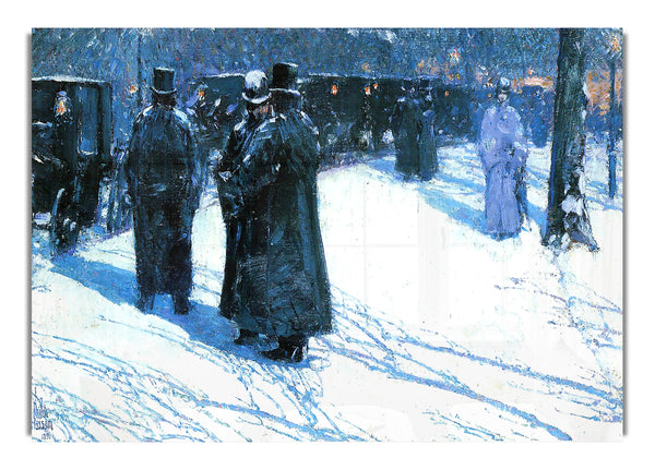 Nighttime, Madison Square By Hassam