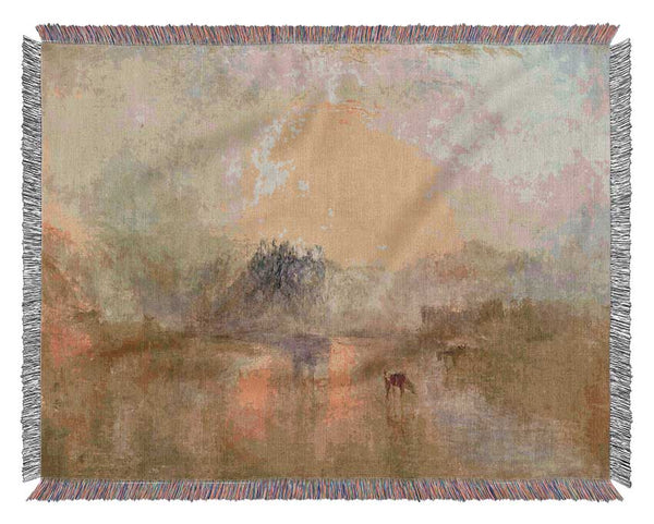 Joseph Mallord Turner Norham Castle Woven Blanket