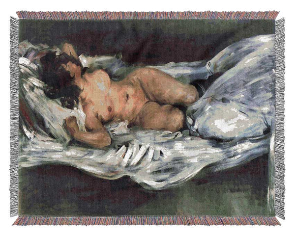 Lovis Corinth Nude Woven Blanket