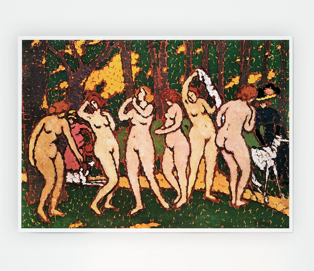 Joseph Rippl Ronai Nudes In The Park Print Poster Wall Art