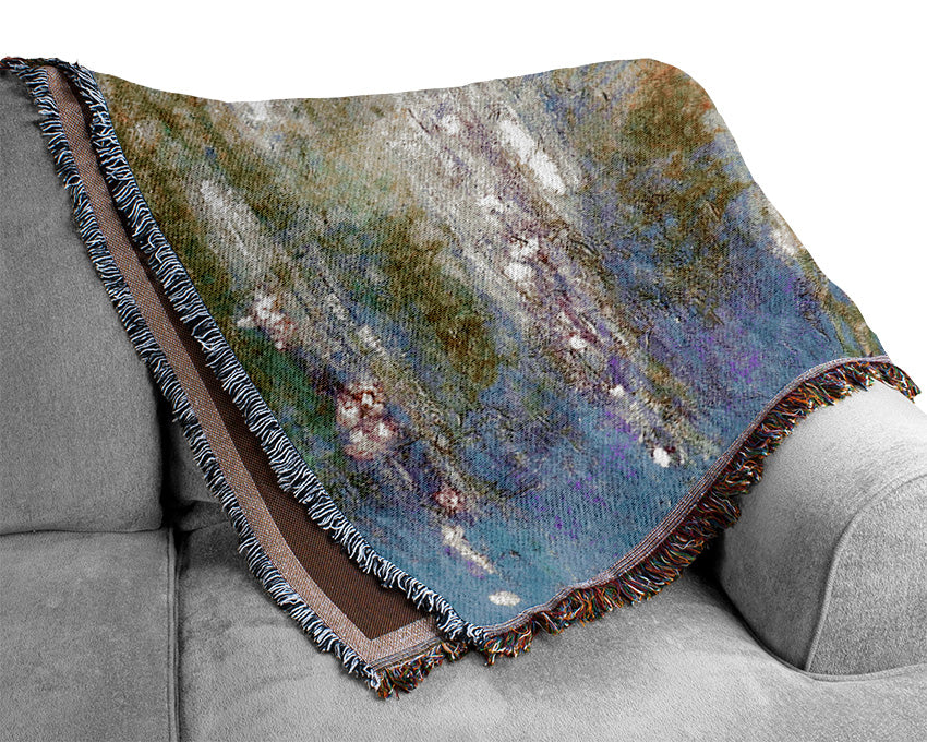 Monet Nympheas At Giverny Woven Blanket