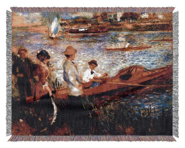 Renoir Oarsman Of Chatou Woven Blanket