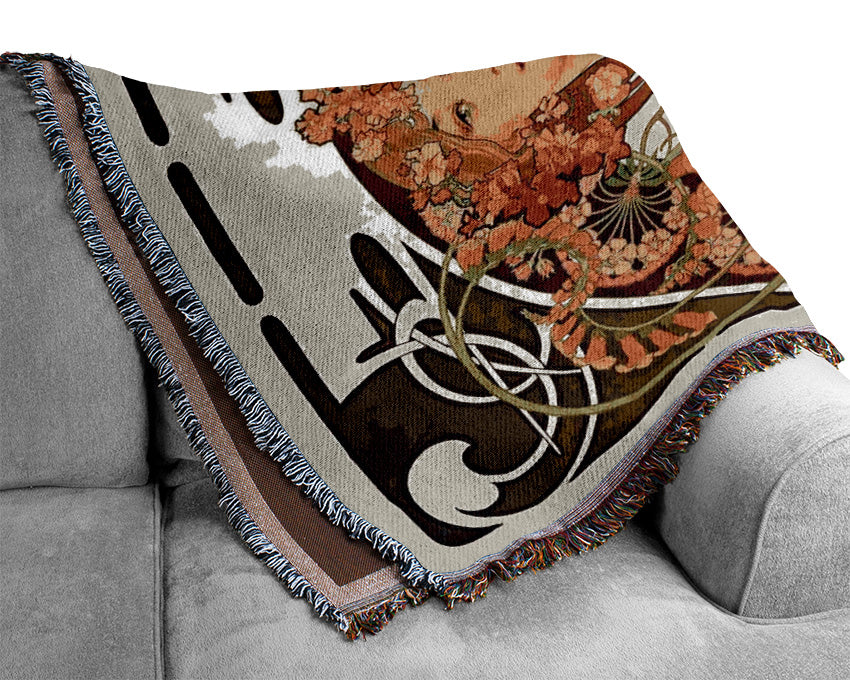 Alphonse Mucha Obraz Woven Blanket