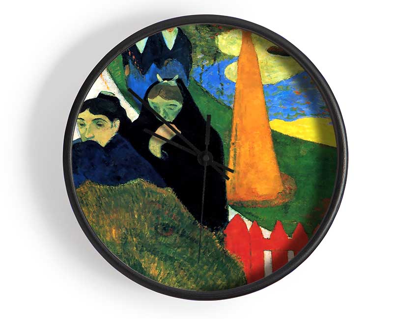 Gauguin Old Maids In A Winter Garden Arles Clock - Wallart-Direct UK