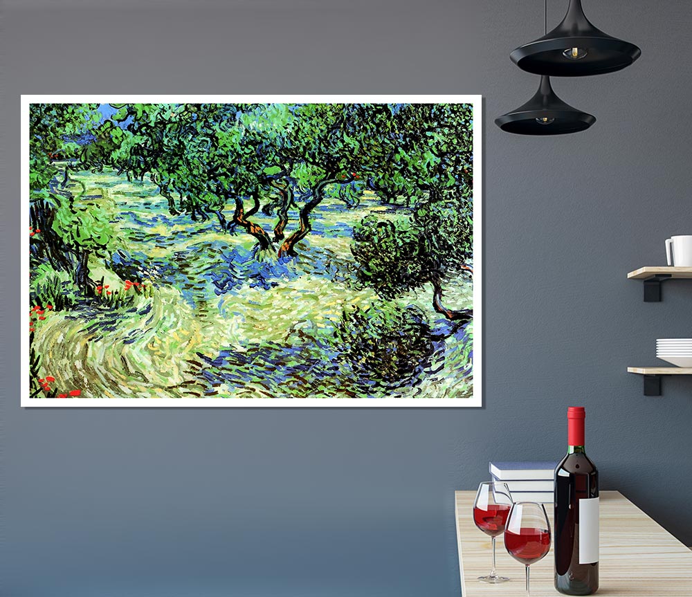 Van Gogh Olive Grove 2 Print Poster Wall Art