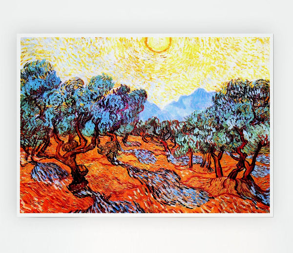 Van Gogh Olive Grove 1 Print Poster Wall Art