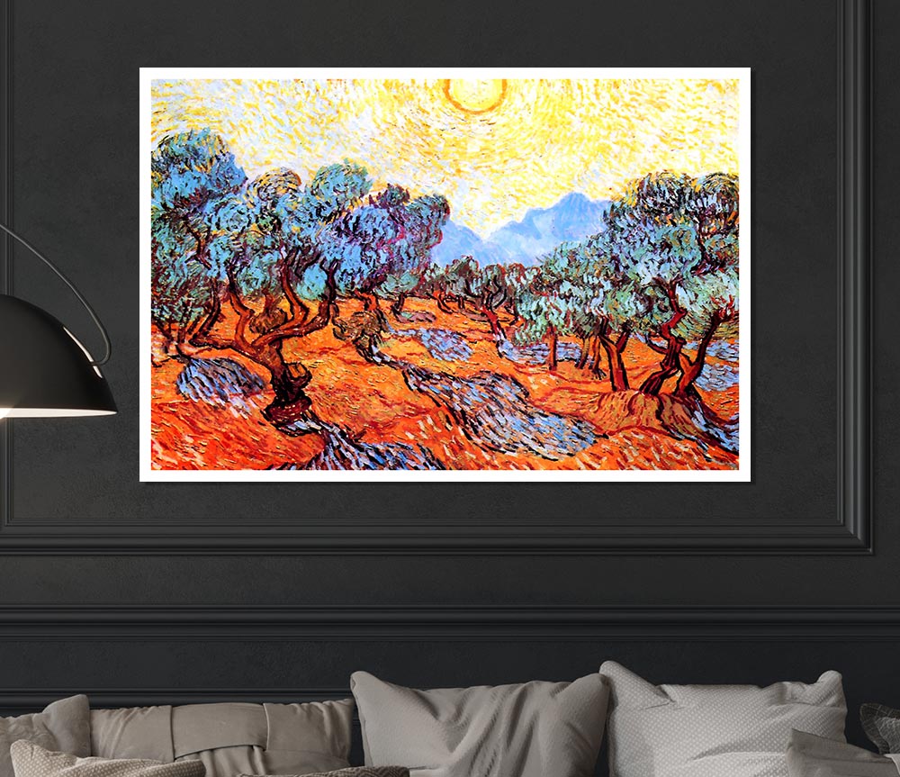 Van Gogh Olive Grove 1 Print Poster Wall Art