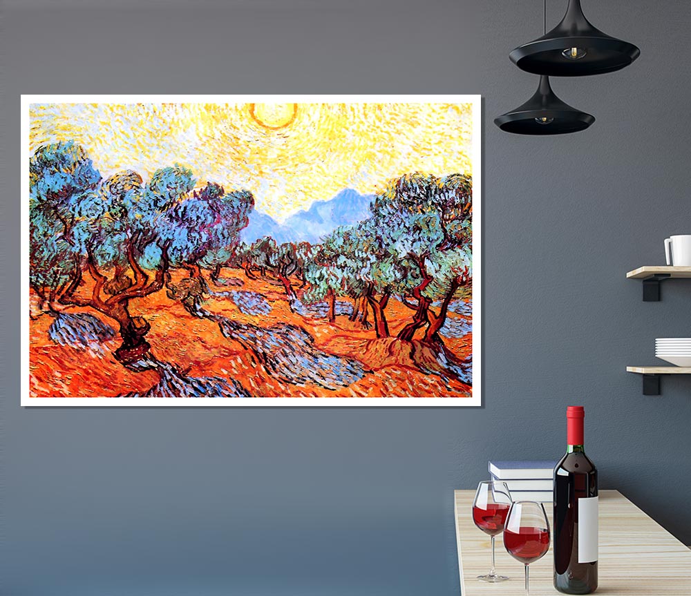 Van Gogh Olive Grove 1 Print Poster Wall Art