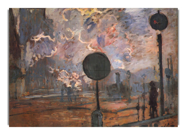 Outside The Station Saint Lazare, The Signal By Monet