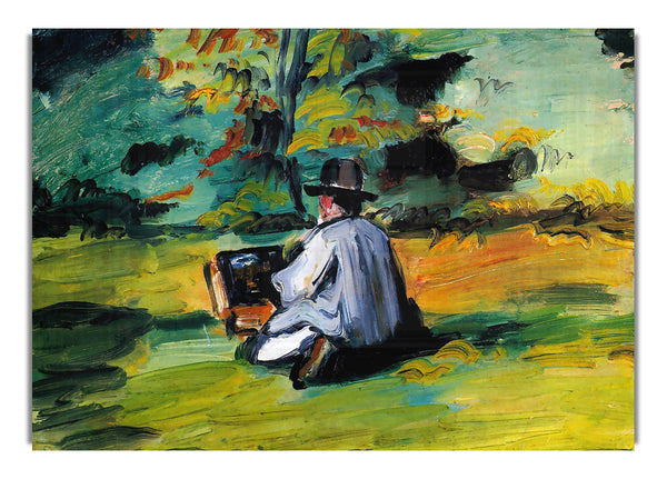 Painter At Work By Cezanne