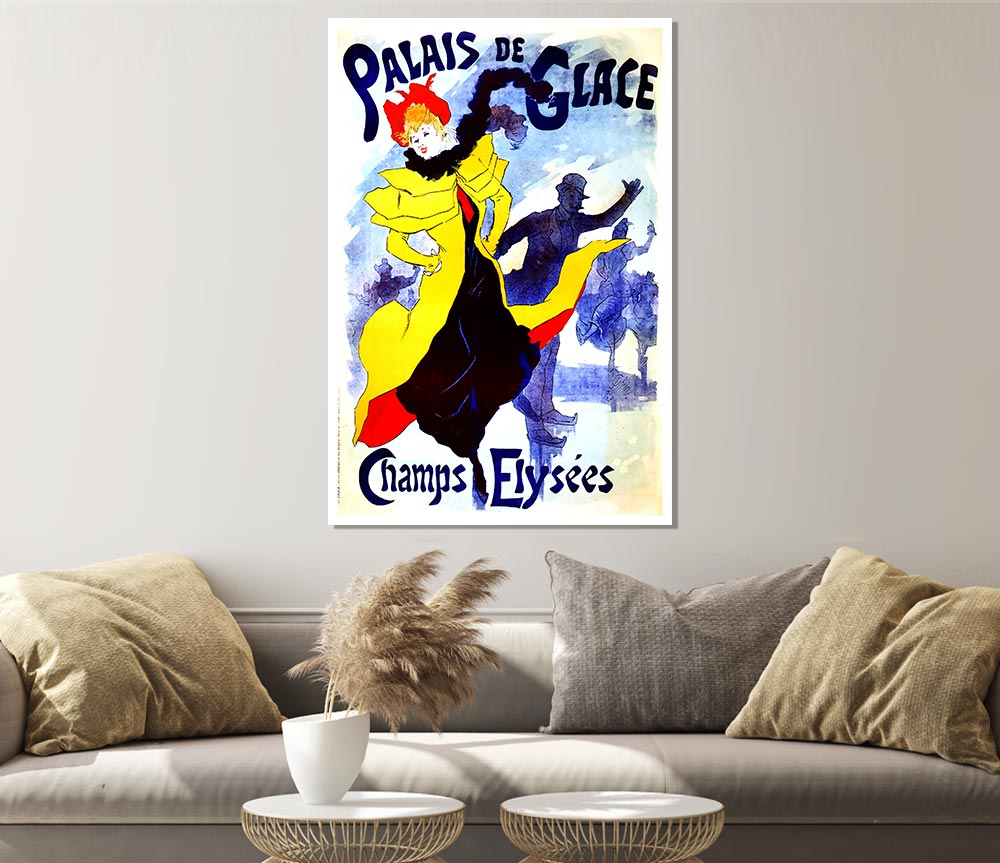 Cheret Palais De Glace Print Poster Wall Art