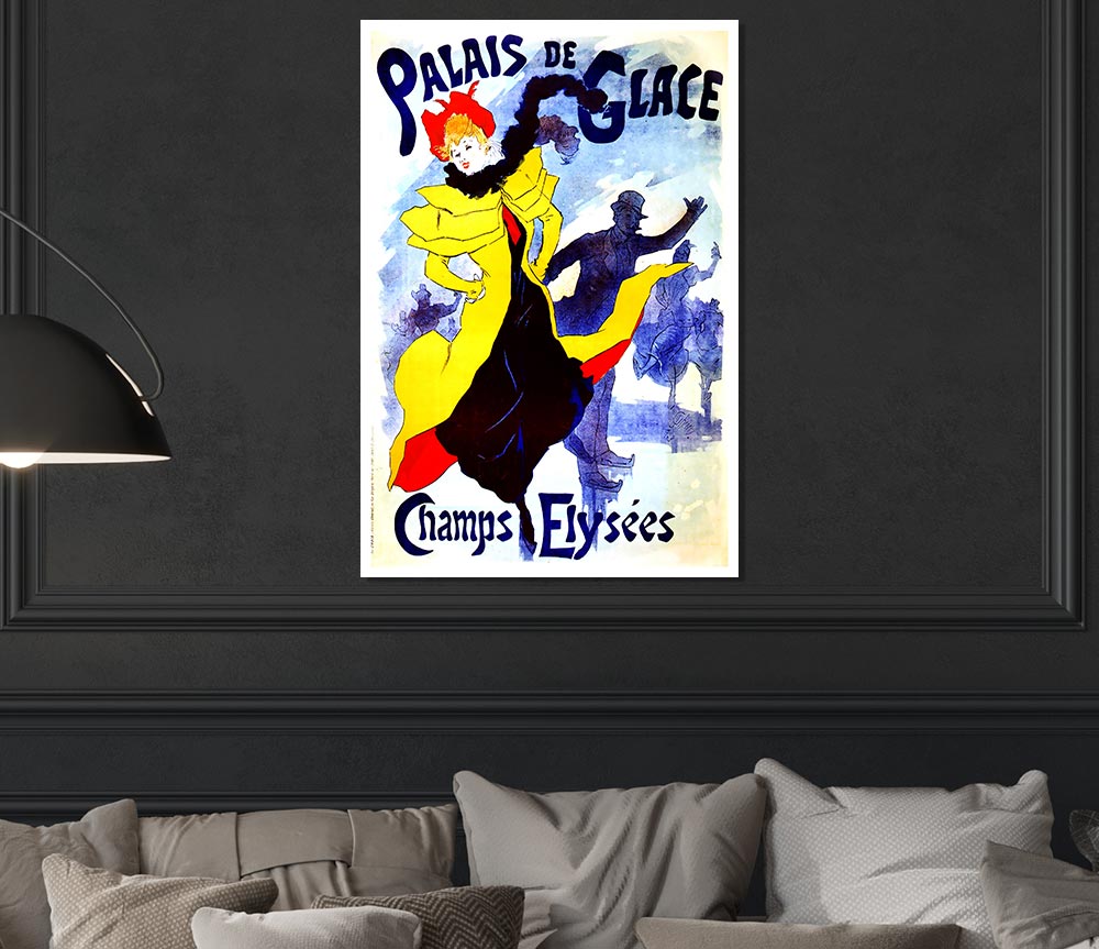 Cheret Palais De Glace Print Poster Wall Art