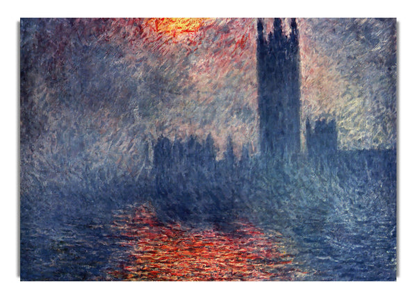 Parliament In London By Monet