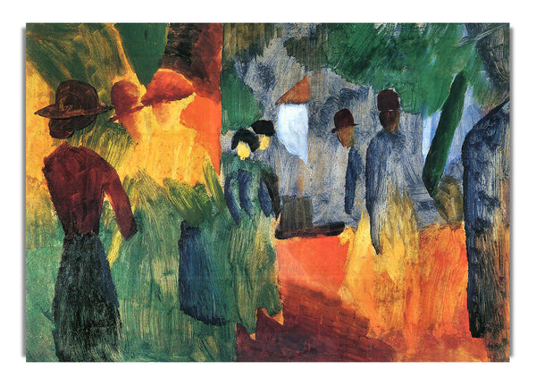 People In The Park By August Macke