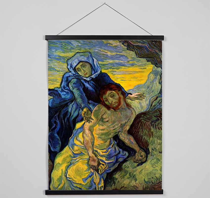 Van Gogh Pieta (By Eugene Delacroix) Hanging Poster - Wallart-Direct UK