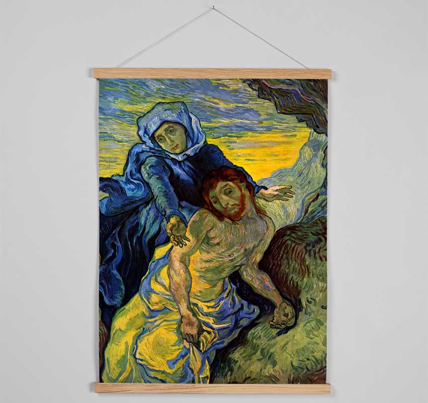 Van Gogh Pieta (By Eugene Delacroix) Hanging Poster - Wallart-Direct UK