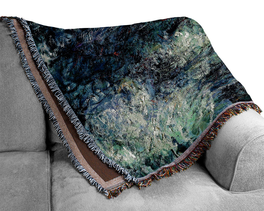 Monet Pont Japonais Japanilainen Silta Woven Blanket