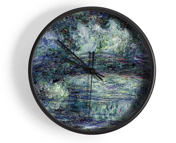 Monet Pont Japonais Japanilainen Silta Clock - Wallart-Direct UK