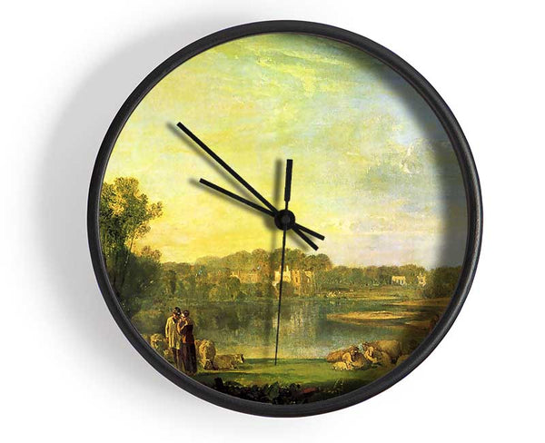 Joseph Mallord Turner Popes Villa At Twickenham Clock - Wallart-Direct UK