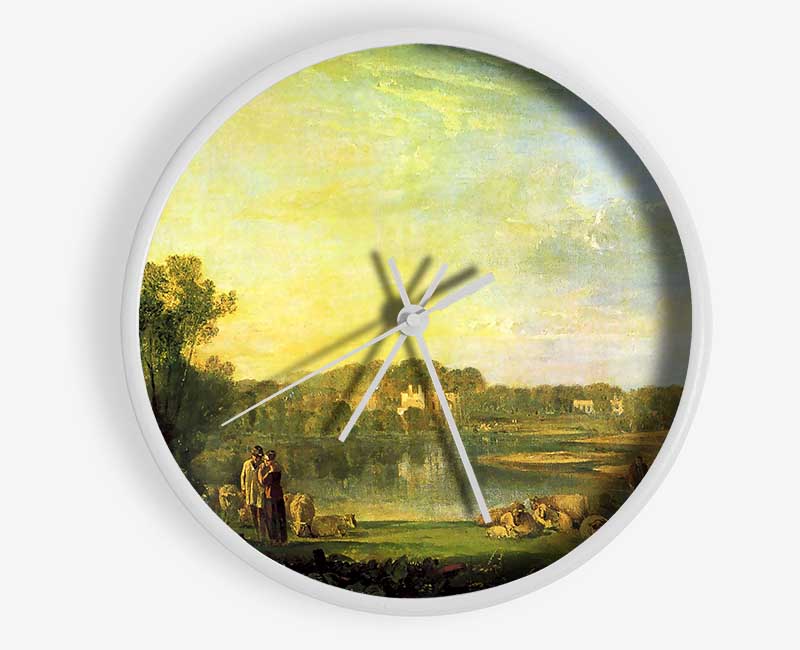 Joseph Mallord Turner Popes Villa At Twickenham Clock - Wallart-Direct UK