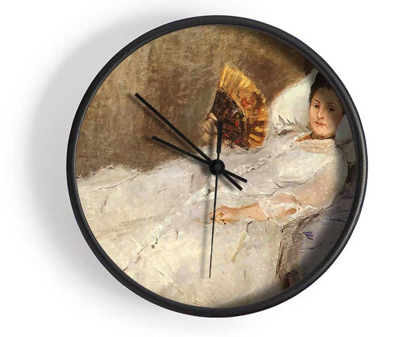 Morisot Portrait Of Madame Hubard Clock - Wallart-Direct UK