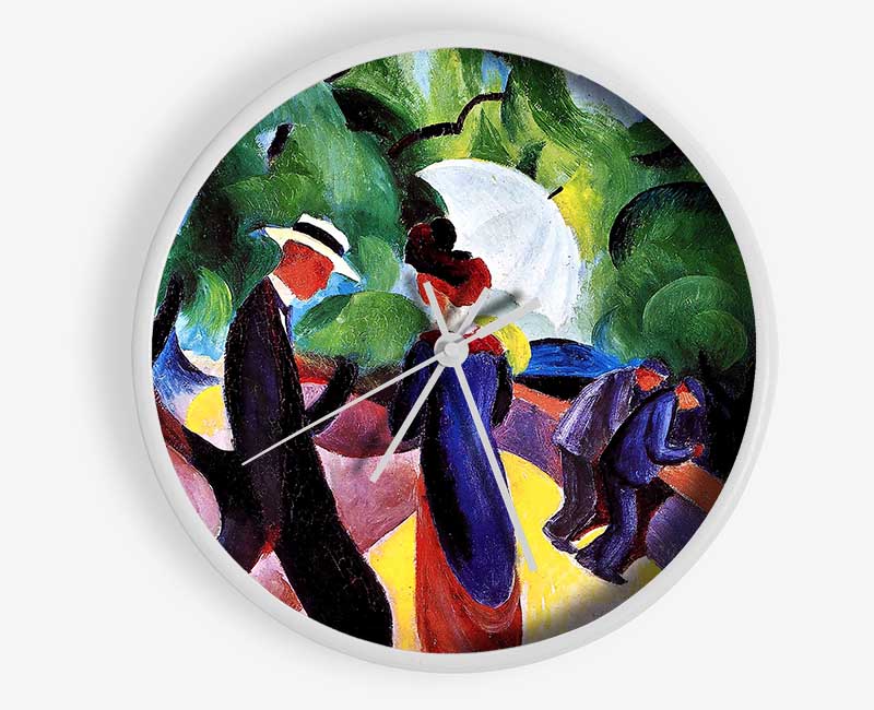 August Macke Promenade Clock - Wallart-Direct UK