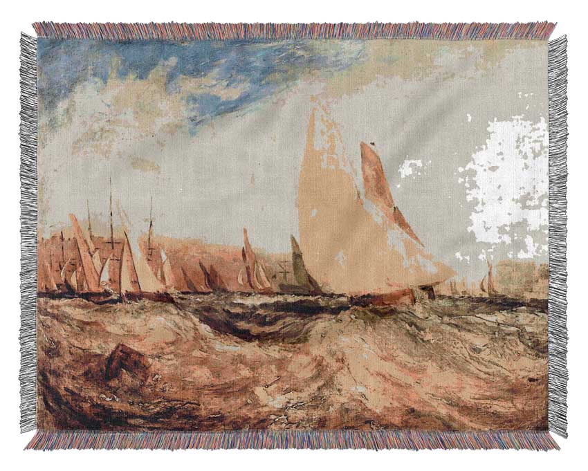 Joseph Mallord Turner Regatta Woven Blanket