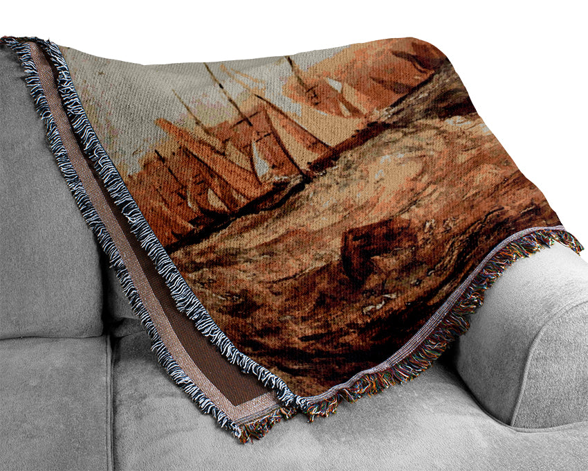 Joseph Mallord Turner Regatta Woven Blanket